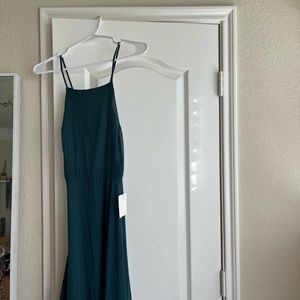 Lulus NWT mythical kind of love dark green maxi dress